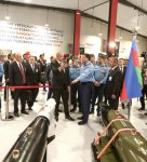 President Ilham Aliyev visits military exhibition at National Aerospace Science and Technology Park in Islamabad