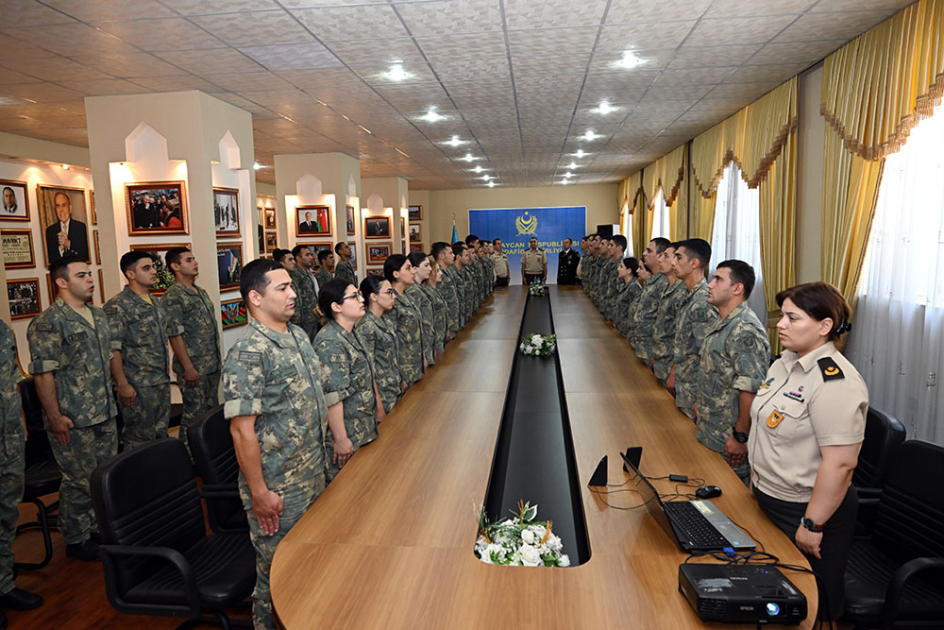 Baku Military College holds "Heart burning like a torch" event (PHOTO)