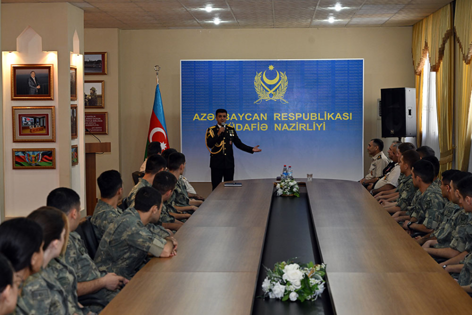 Baku Military College holds "Heart burning like a torch" event (PHOTO)