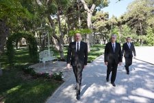 President Ilham Aliyev attends opening ceremony of newly renovated Narimanov Park in Baku (PHOTO)