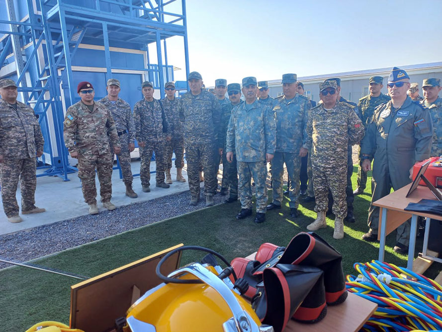 Senior staff delegation of Azerbaijani defense ministry keeps on visiting Kazakhstan (VIDEO)