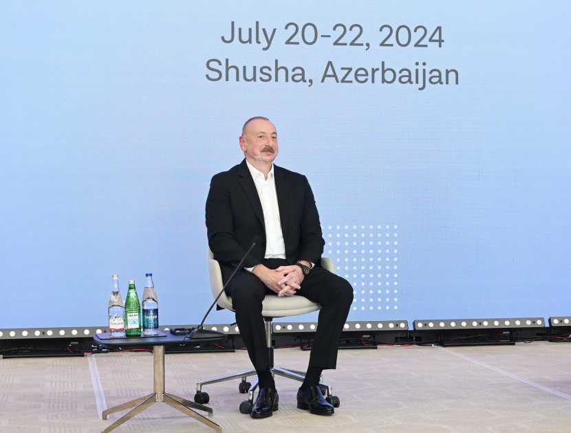 President Ilham Aliyev addresses 2nd Global Media Forum in Shusha (PHOTO/VIDEO)