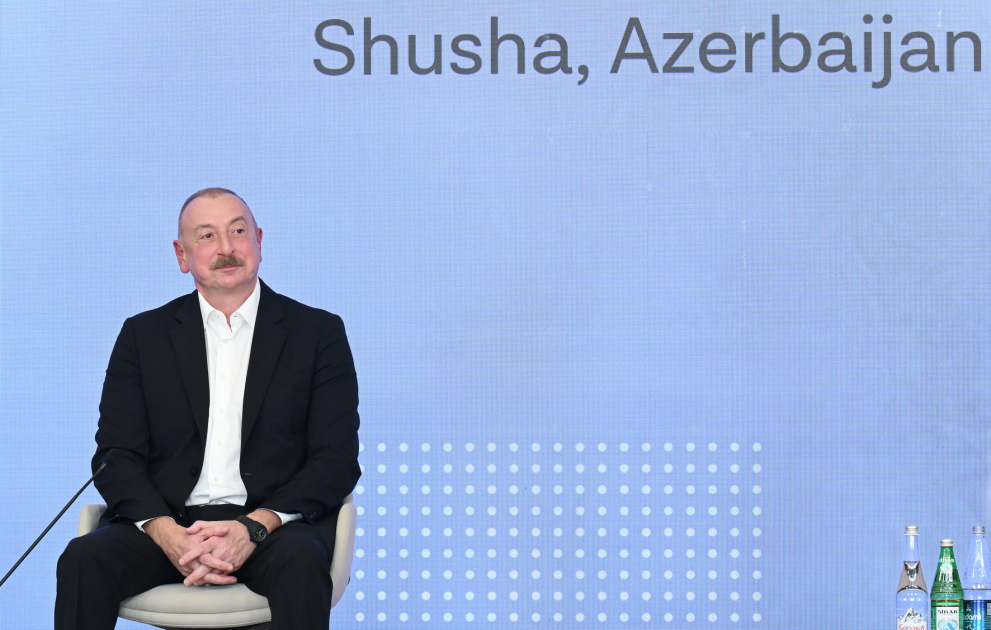 President Ilham Aliyev addresses 2nd Global Media Forum in Shusha (PHOTO/VIDEO)