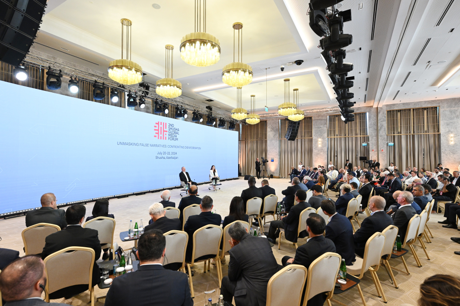 President Ilham Aliyev addresses 2nd Global Media Forum in Shusha (PHOTO/VIDEO)