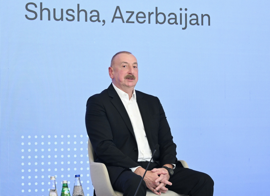 President Ilham Aliyev addresses 2nd Global Media Forum in Shusha (PHOTO/VIDEO)