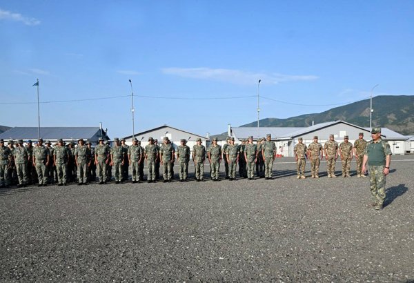 Azerbaijan Defense Minister meets with military personnel serving in liberated territories
