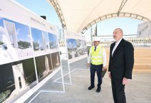 President Ilham Aliyev inspects progress of Victory Park construction in Baku (PHOTO/VIDEO)