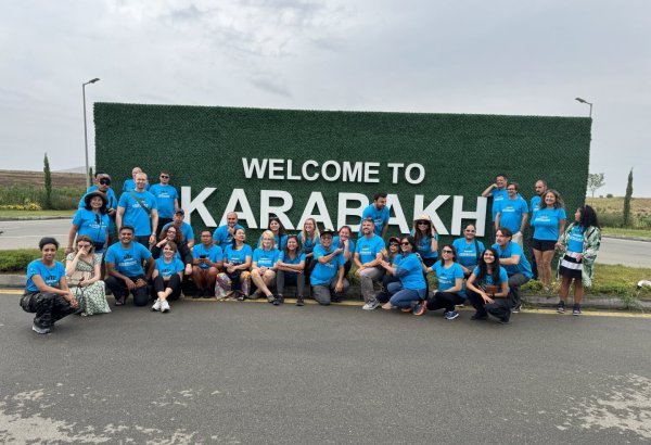 Global travelers of world's four major travel clubs arrive in Azerbaijan's Aghdam (PHOTO/VIDEO)