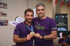 Hidayat Heydarov honored by Azerbaijani a sports delegation in Paris after Olympic gold win (PHOTO)