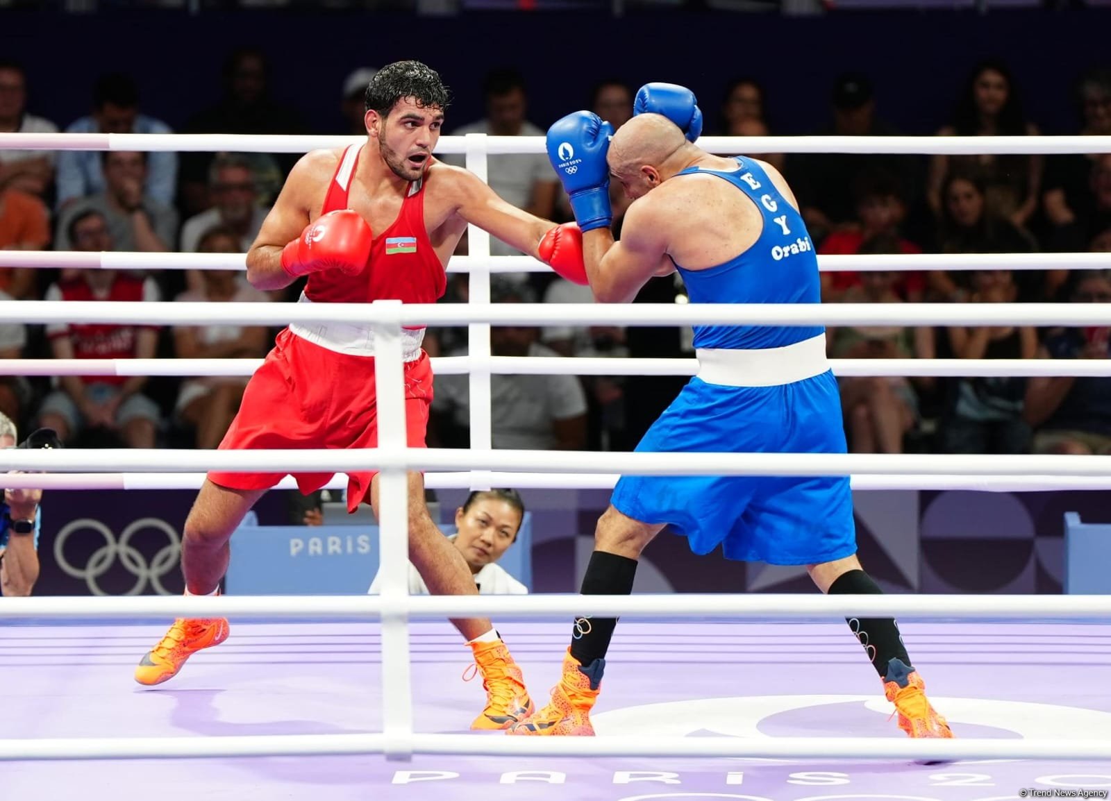 Azerbaijani boxer Murad Allahverdiyev punches his way to 1/4 finals in Paris (PHOTO)