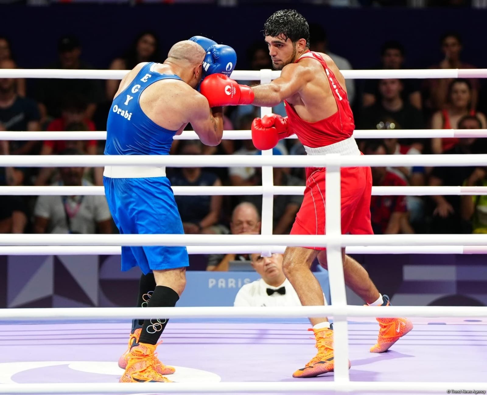 Azerbaijani boxer Murad Allahverdiyev punches his way to 1/4 finals in Paris (PHOTO)