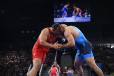Azerbaijani Greco-Roman wrestler reaches semi-finals at Olympic Games in Paris (PHOTO)