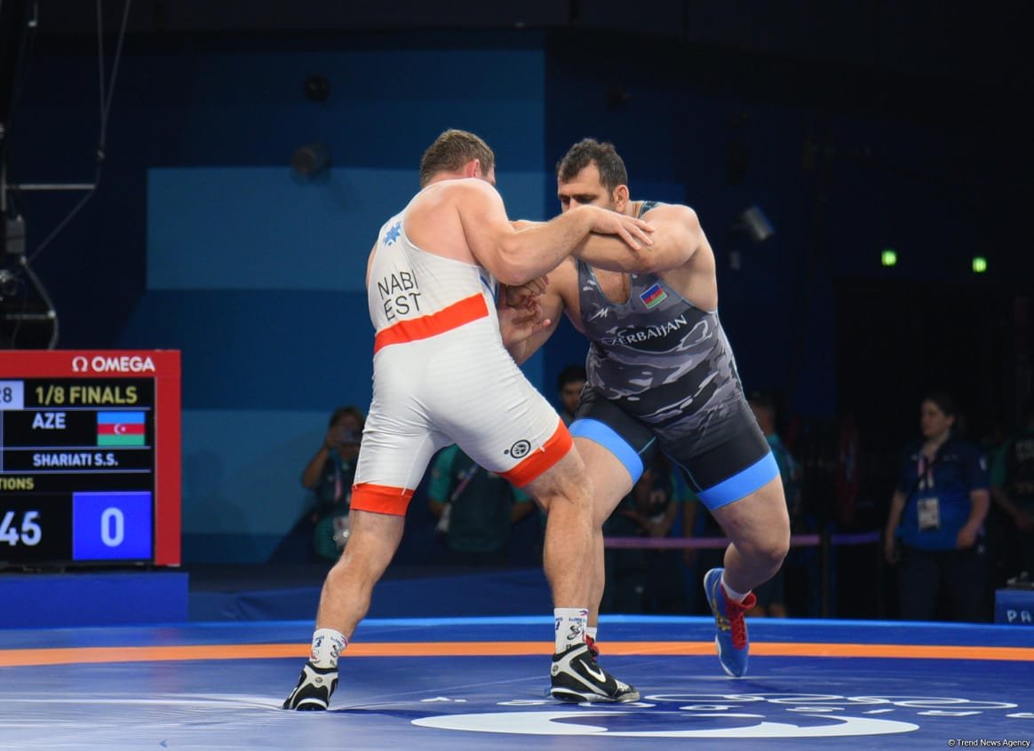 Azerbaijani Greco-Roman wrestler advances to 1/4 finals at Paris Olympics (PHOTO)