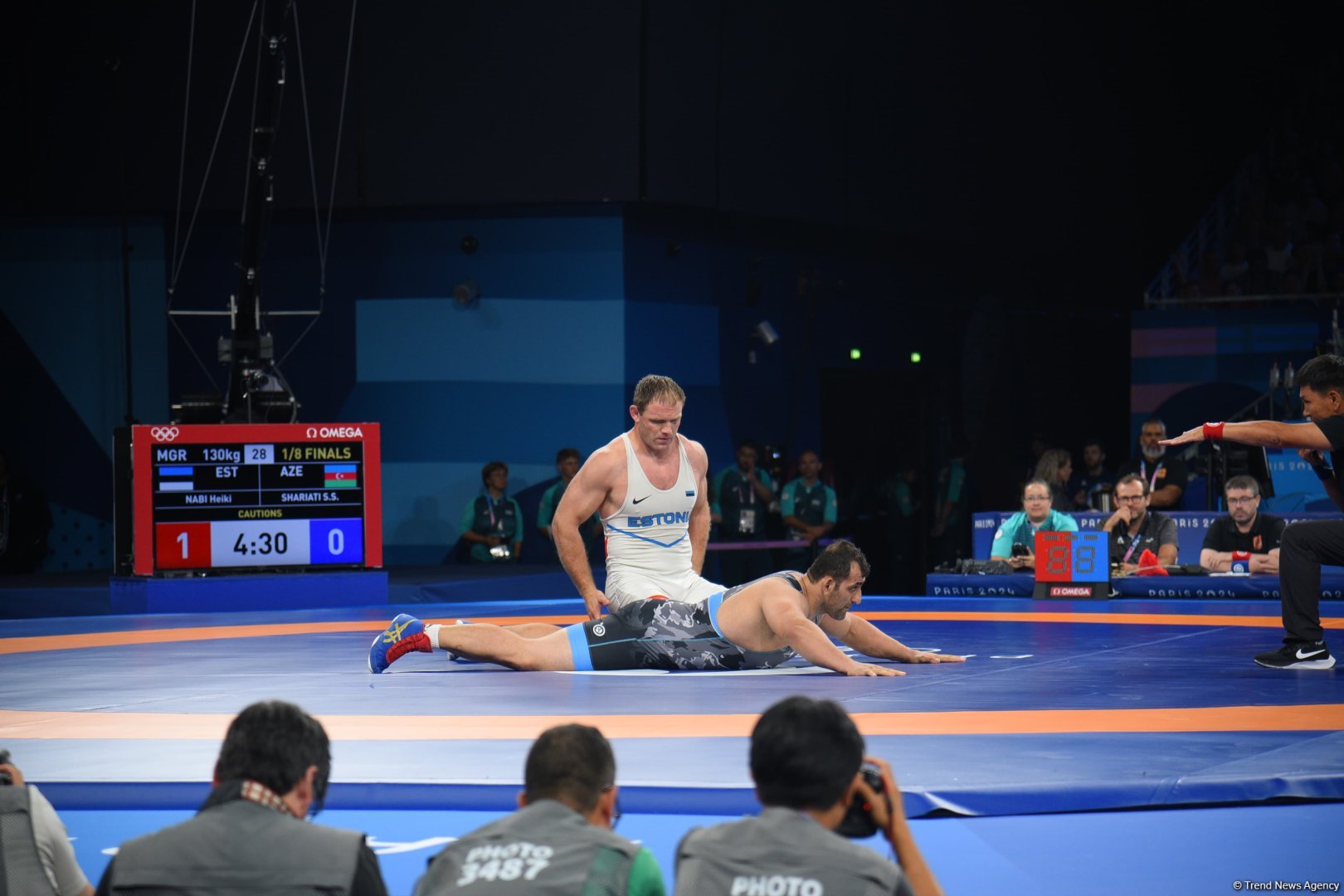 Azerbaijani Greco-Roman wrestler advances to 1/4 finals at Paris Olympics (PHOTO)