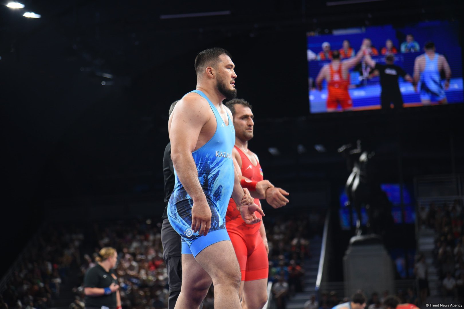 Azerbaijani Greco-Roman wrestler reaches semi-finals at Olympic Games in Paris (PHOTO)