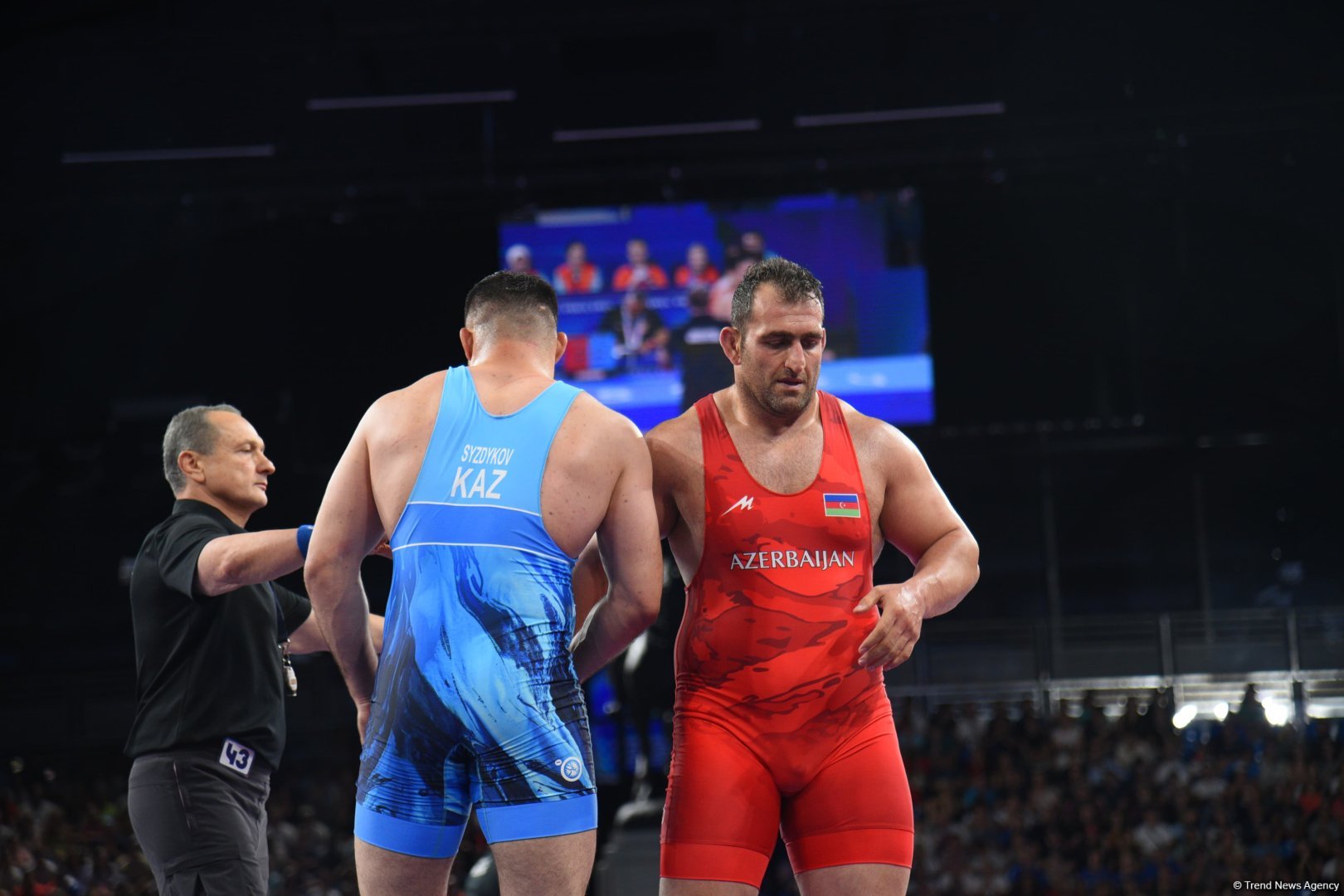 Azerbaijani Greco-Roman wrestler reaches semi-finals at Olympic Games in Paris (PHOTO)