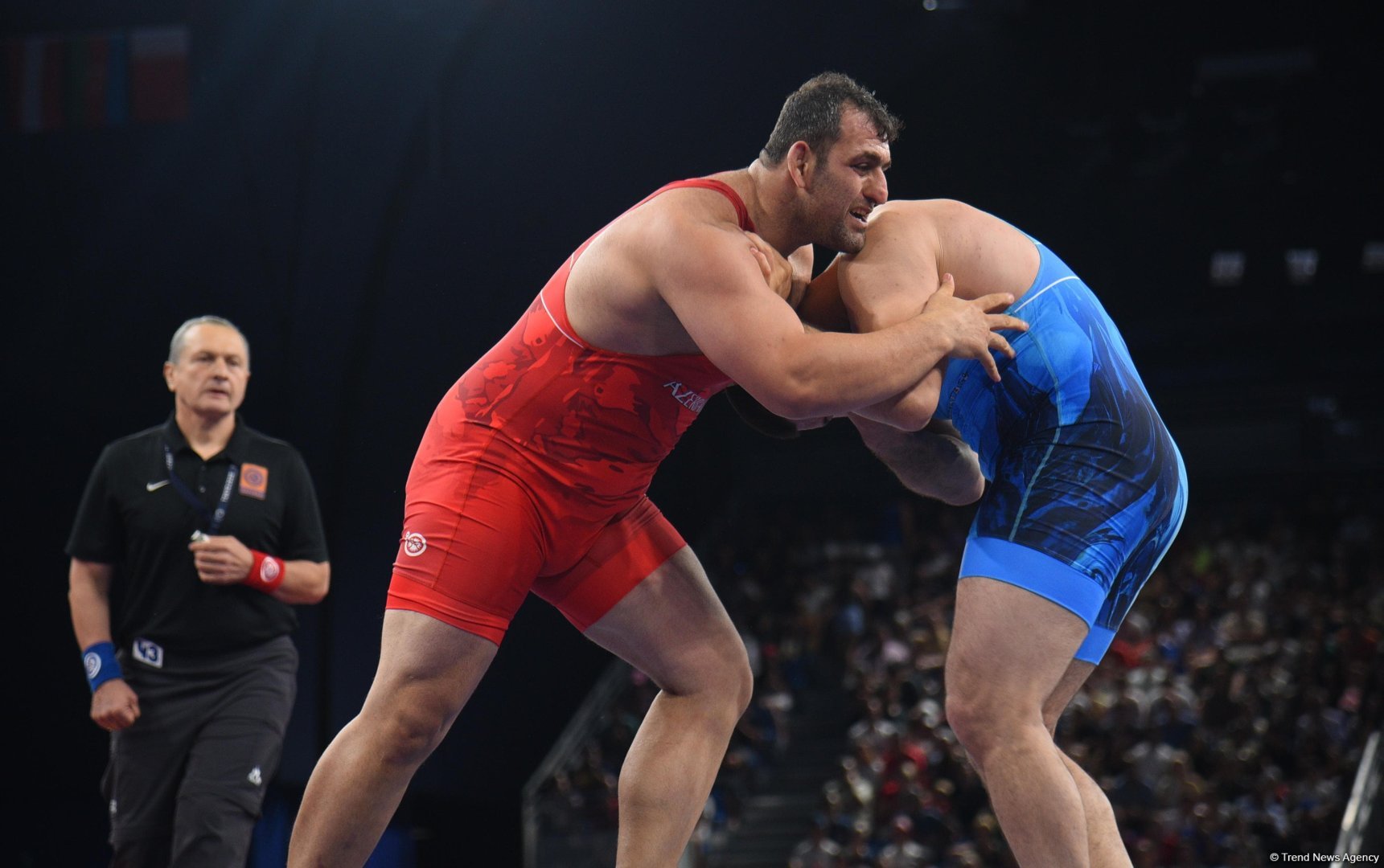 Azerbaijani Greco-Roman wrestler reaches semi-finals at Olympic Games in Paris (PHOTO)