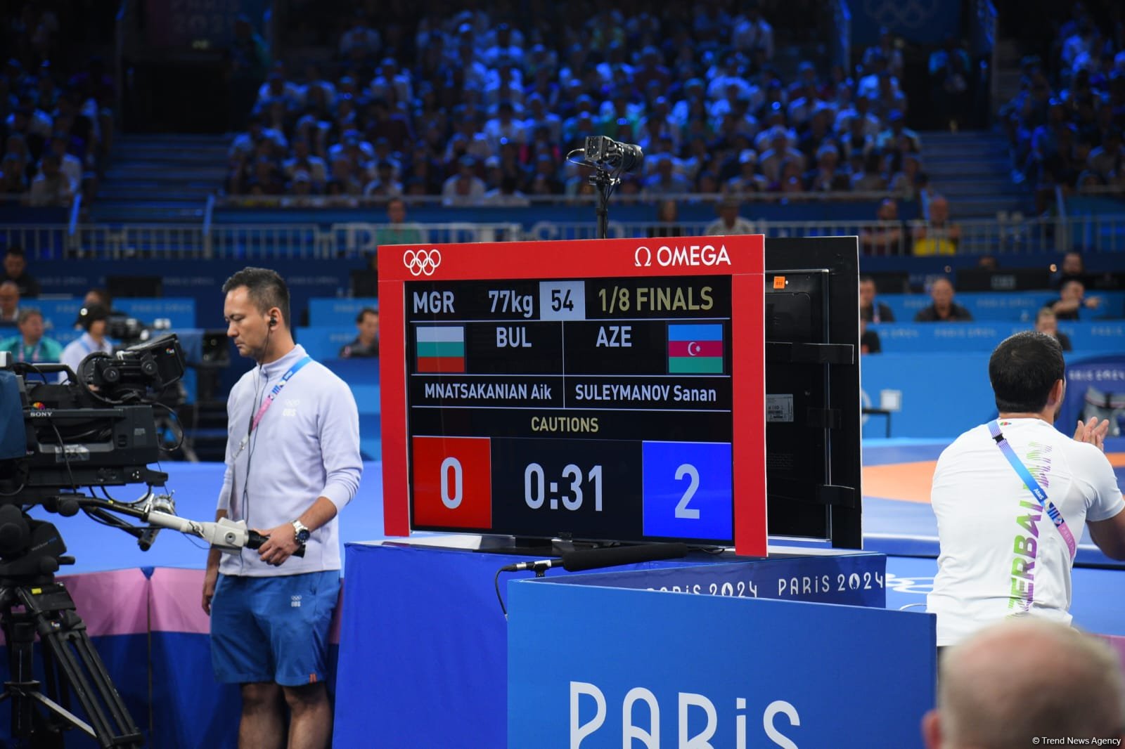Azerbaijani Greco-Roman wrestler makes Paris Olympics' quarterfinals
