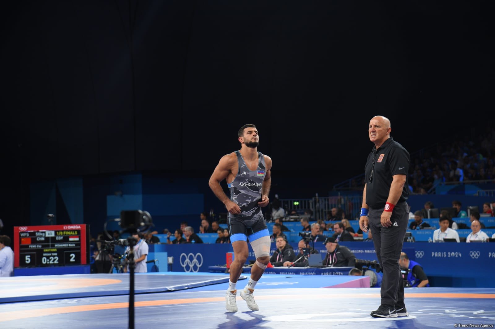Azerbaijani Greco-Roman wrestler makes Paris Olympics' quarterfinals