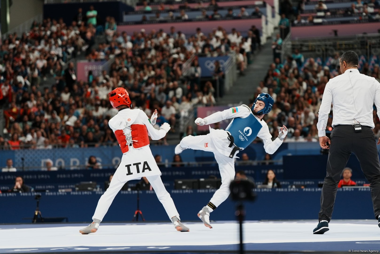 Azerbaijani taekwondo athlete Magomedov reaches semifinals at Paris Olympics