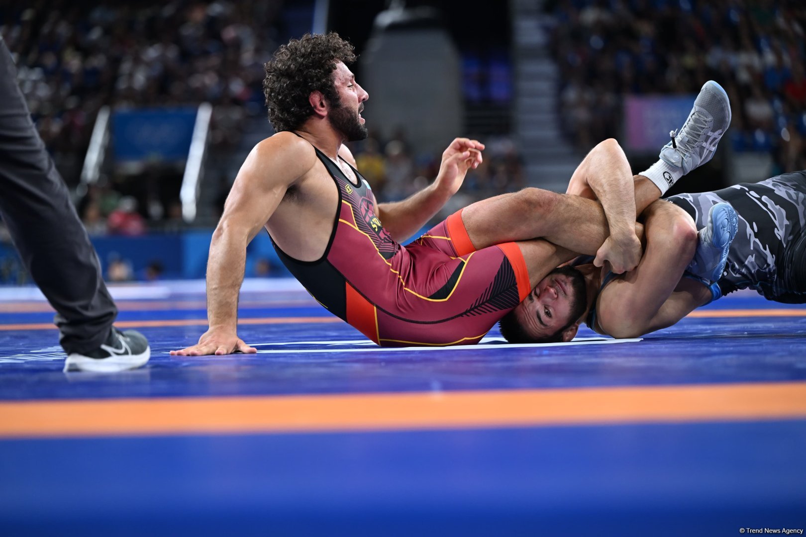 Azerbaijani wrestler Nurmagomedov’s Olympic run ends in 1/4 finals in Paris (PHOTO)