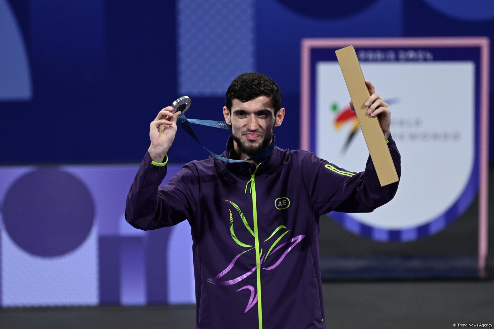 Azerbaijani taekwondoist wins silver medal at Olympic Games (PHOTO)