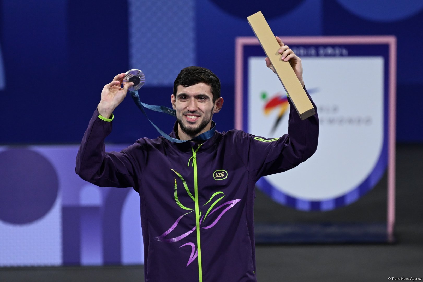 Azerbaijani taekwondoist wins silver medal at Olympic Games (PHOTO)