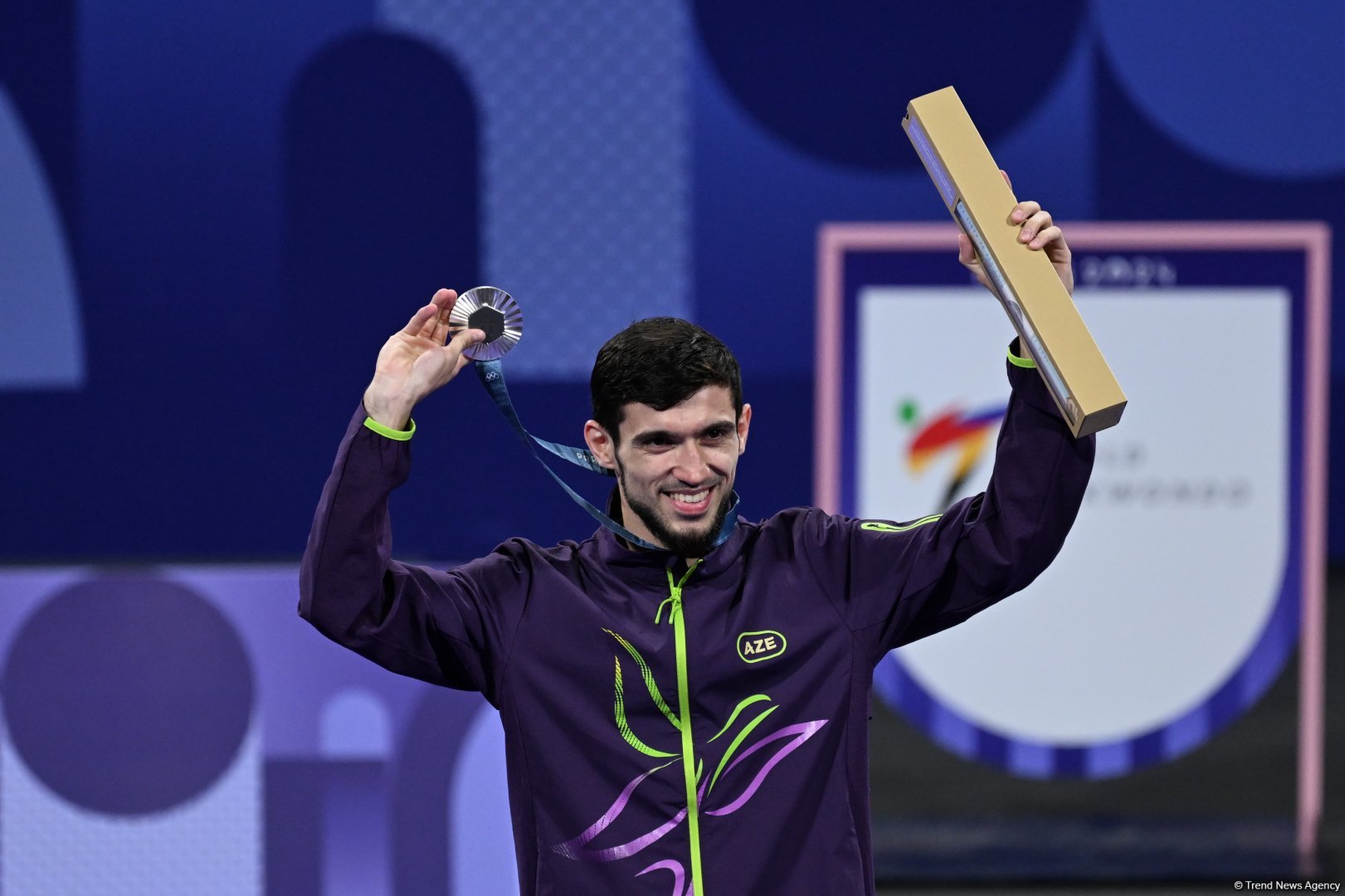 Azerbaijani taekwondoist wins silver medal at Olympic Games (PHOTO)