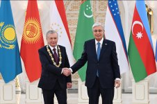 President Ilham Aliyev attends award ceremony for Uzbekistan’s President Shavkat Mirziyoyev in Astana (VIDEO/PHOTO)