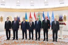 President Ilham Aliyev attends award ceremony for Uzbekistan’s President Shavkat Mirziyoyev in Astana (VIDEO/PHOTO)