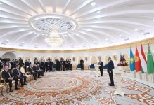 President Ilham Aliyev attends award ceremony for Uzbekistan’s President Shavkat Mirziyoyev in Astana (VIDEO/PHOTO)