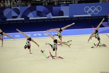 Azerbaijani gymnasts complete second exercise in Paris Olympics group all-around (PHOTO)