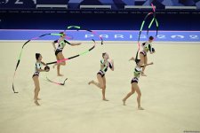 Azerbaijani gymnasts complete second exercise in Paris Olympics group all-around (PHOTO)