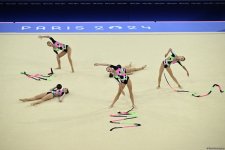 Azerbaijani gymnasts complete second exercise in Paris Olympics group all-around (PHOTO)