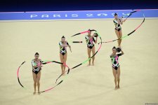 Azerbaijani gymnasts complete second exercise in Paris Olympics group all-around (PHOTO)