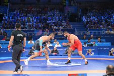 Azerbaijani wrestler to compete for bronze medal at Paris Olympics (PHOTO)