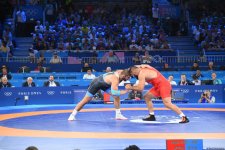 Azerbaijani wrestler to compete for bronze medal at Paris Olympics (PHOTO)