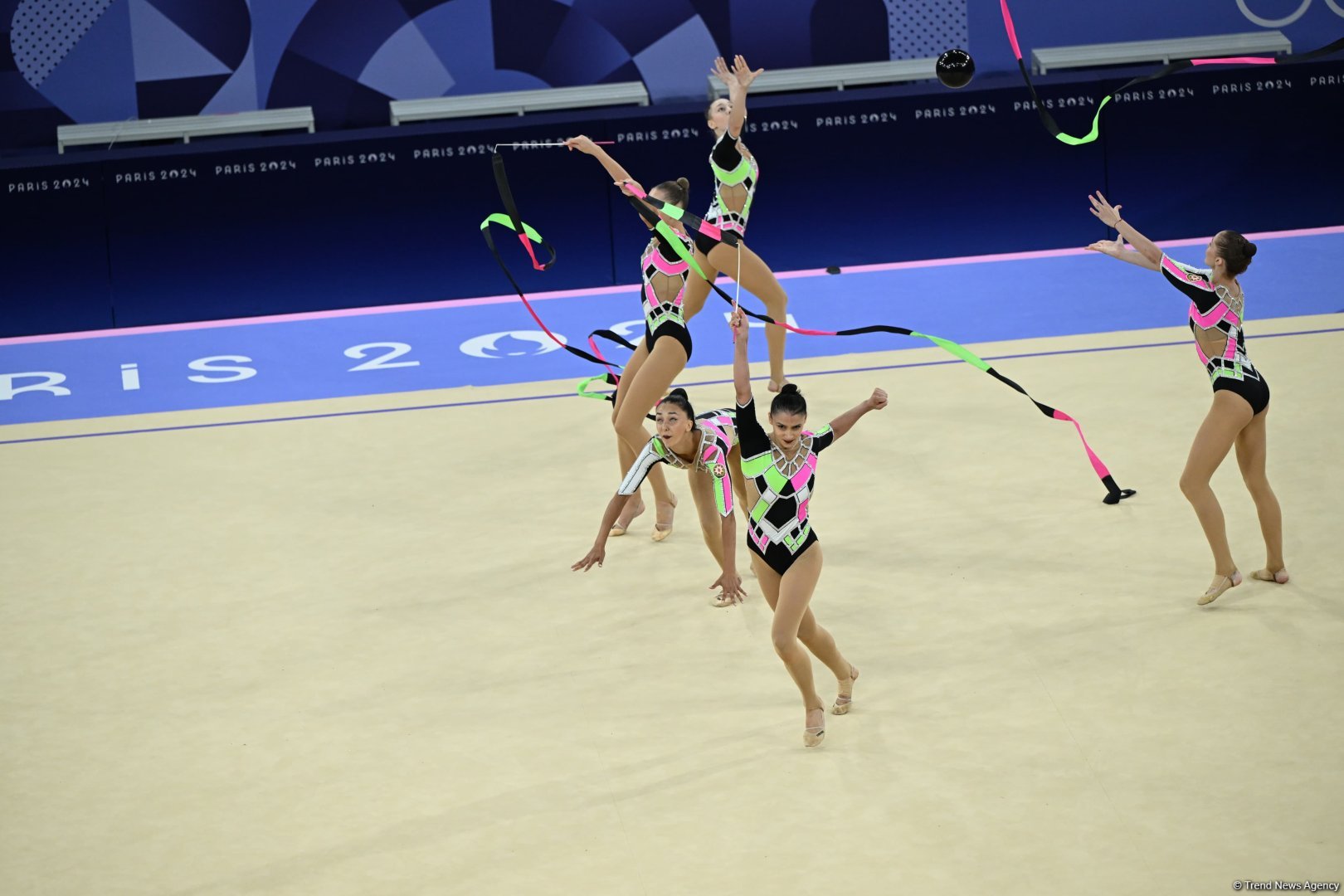 Azerbaijani gymnasts complete second exercise in Paris Olympics group all-around (PHOTO)