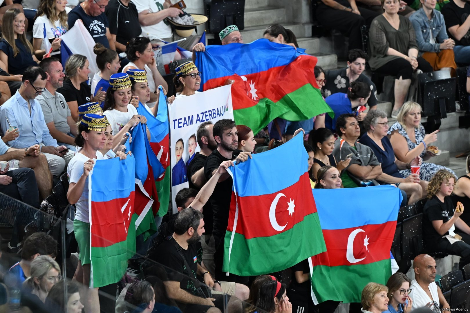 Azerbaijani gymnasts complete second exercise in Paris Olympics group all-around (PHOTO)