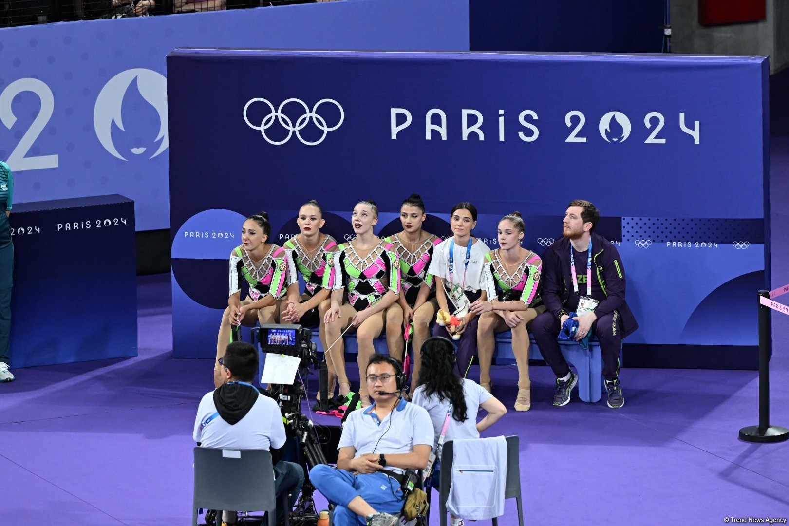 Azerbaijani gymnasts complete second exercise in Paris Olympics group all-around (PHOTO)