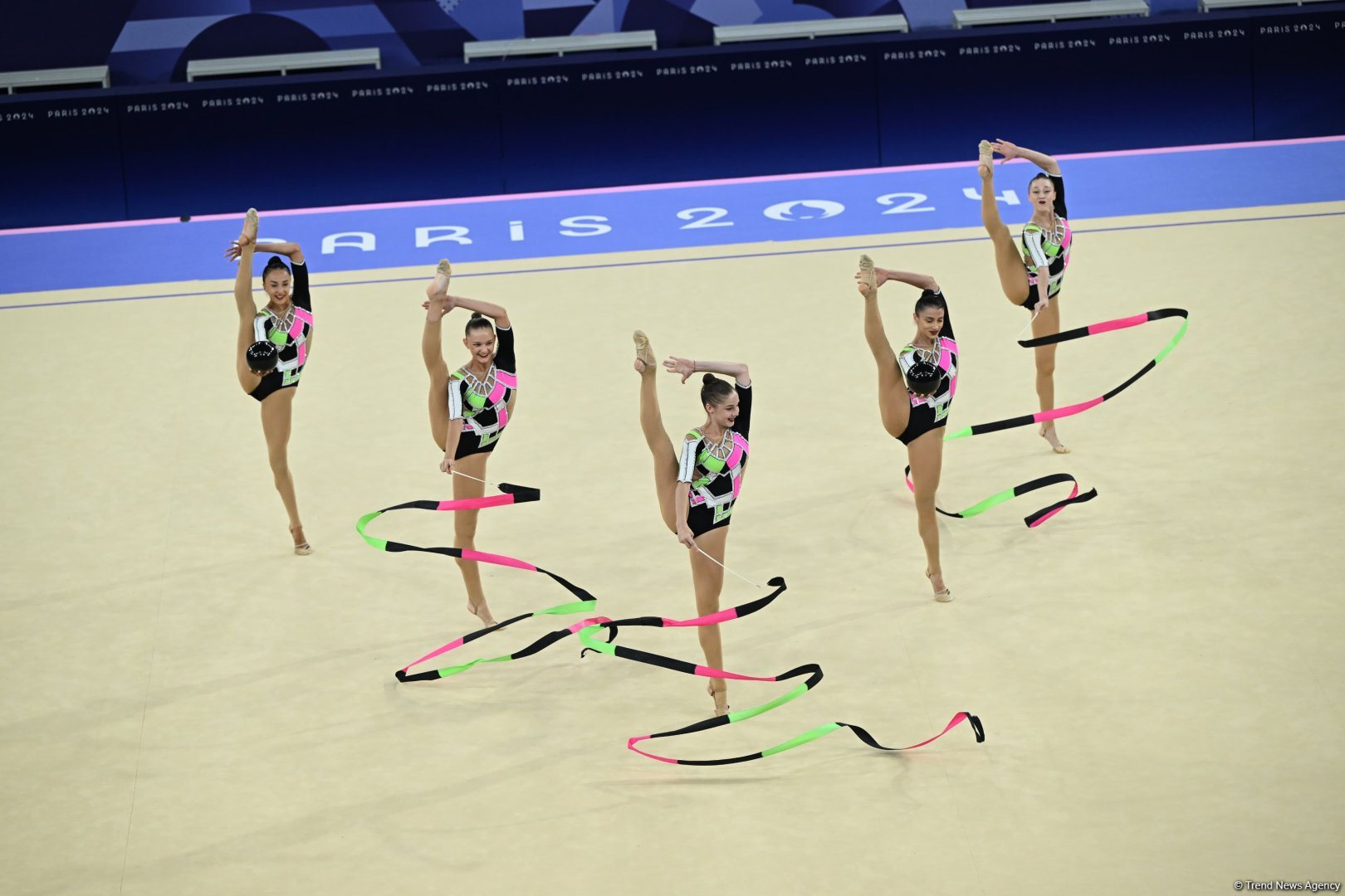 Azerbaijani gymnasts complete second exercise in Paris Olympics group all-around (PHOTO)