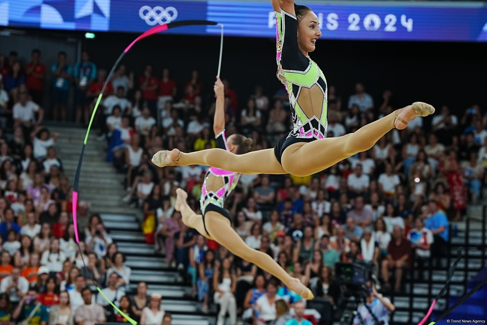 Azerbaijani gymnasts complete second exercise in Paris Olympics group all-around (PHOTO)