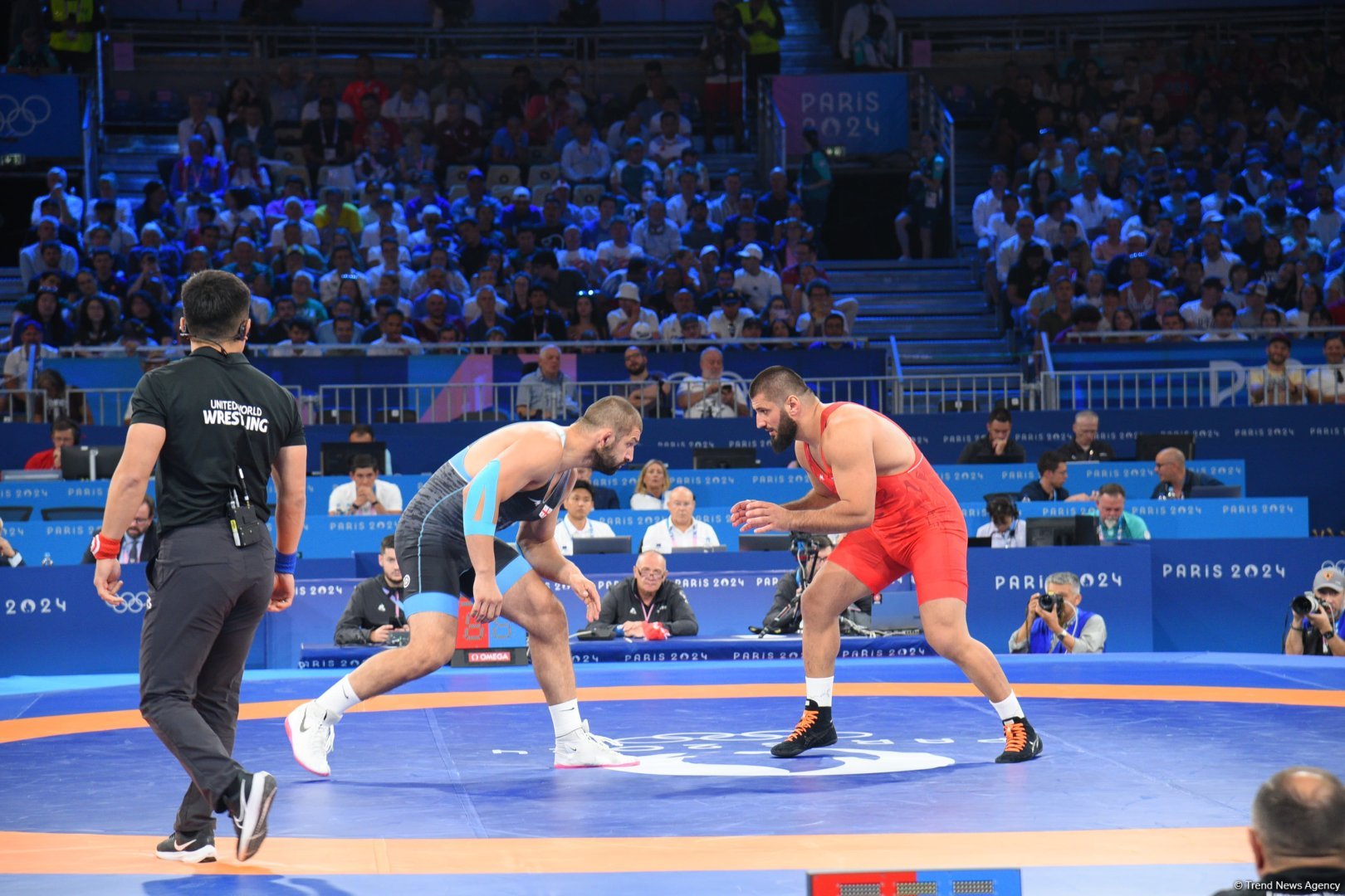 Azerbaijani wrestler to compete for bronze medal at Paris Olympics (PHOTO)