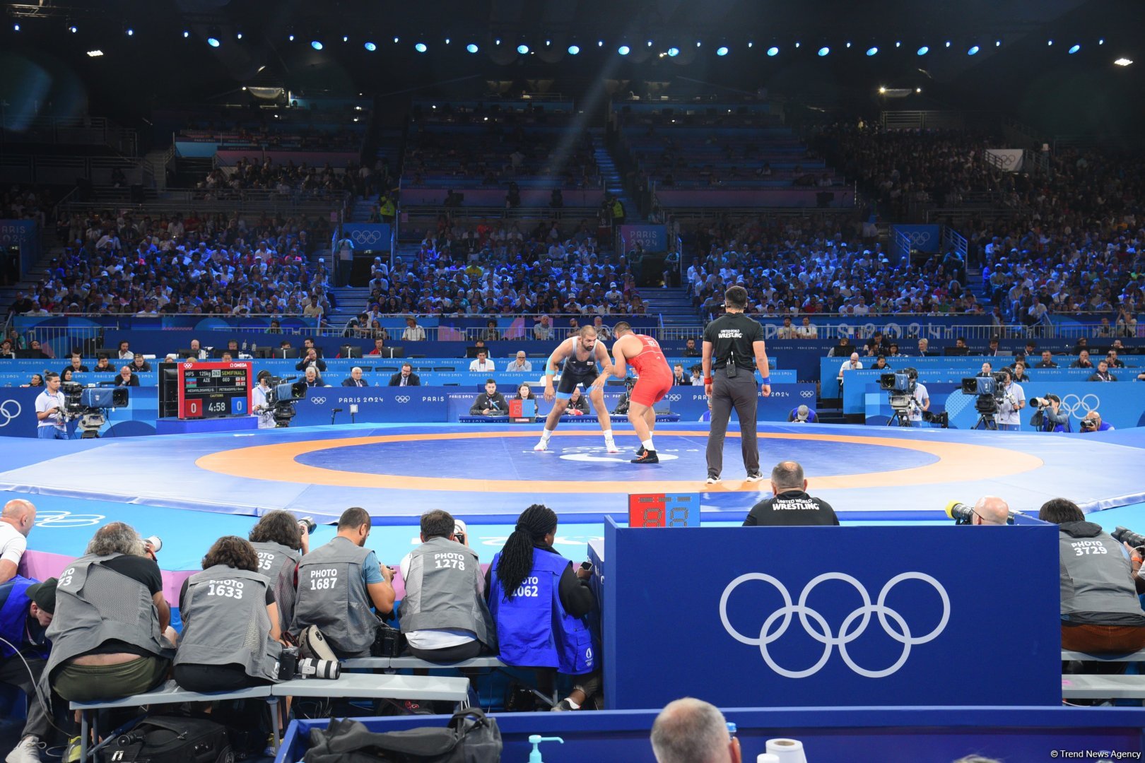 Azerbaijani wrestler to compete for bronze medal at Paris Olympics (PHOTO)