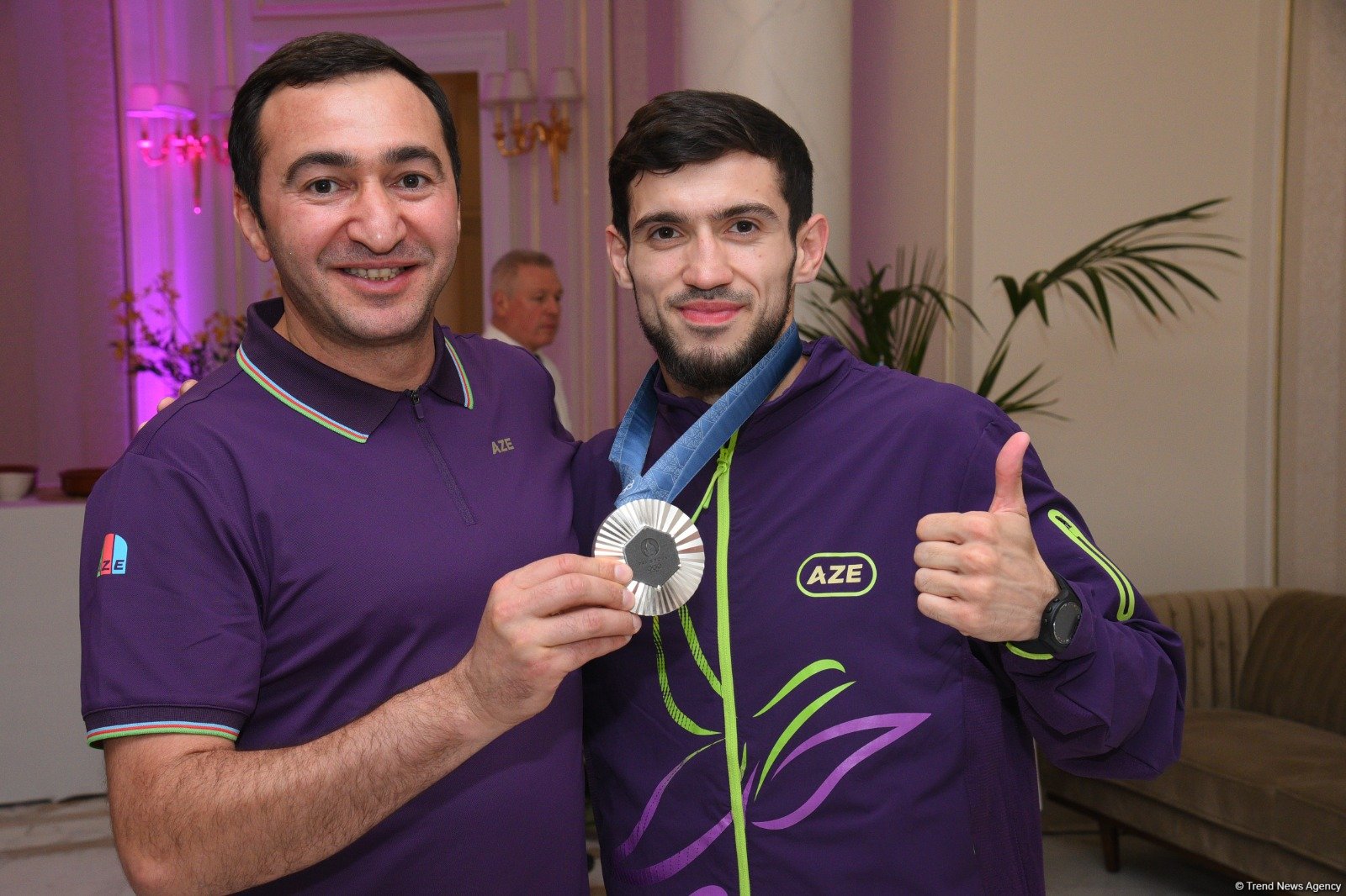 Olympic House in Paris celebrates victories of Azerbaijani athletes (PHOTO)