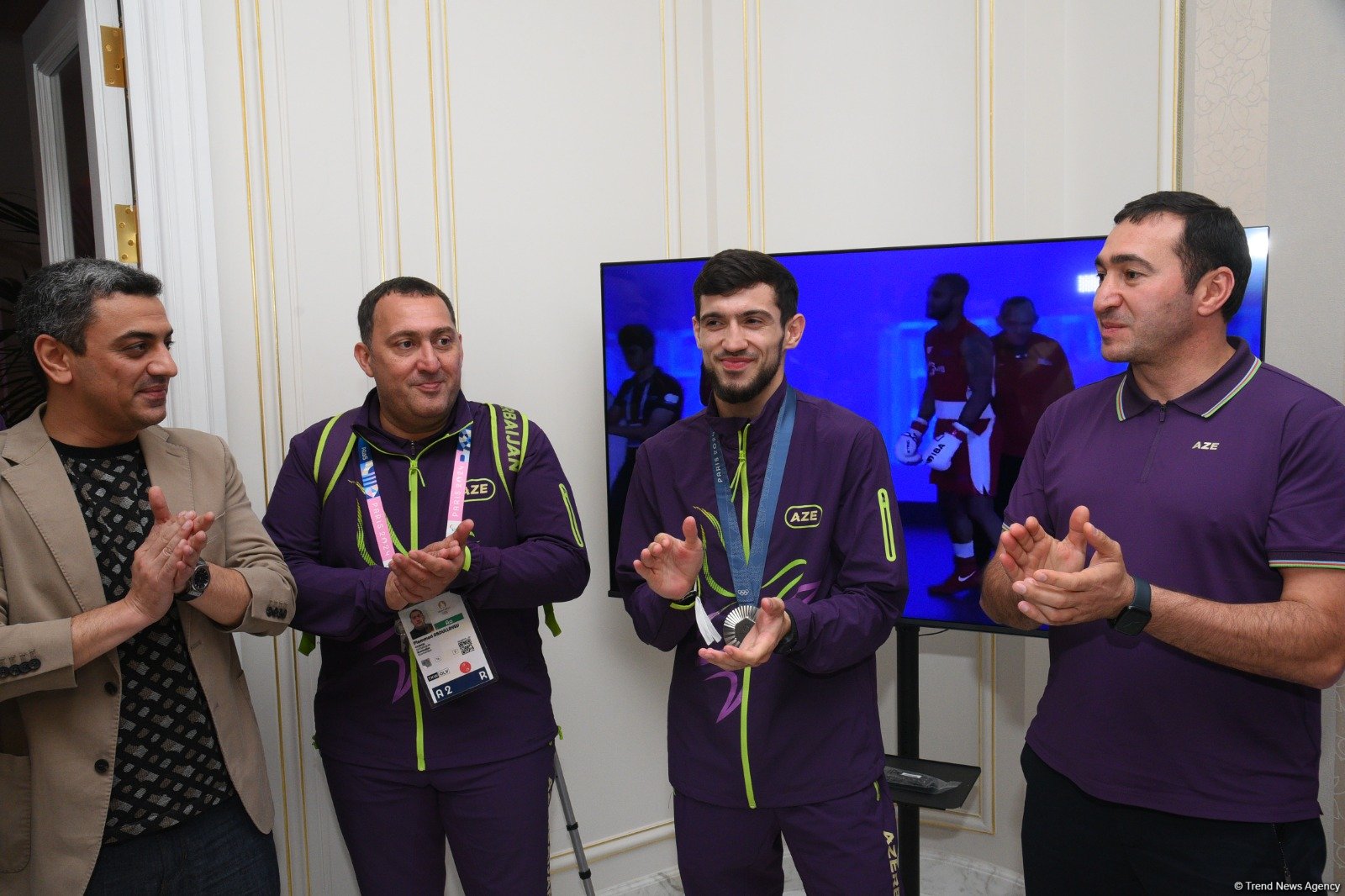 Olympic House in Paris celebrates victories of Azerbaijani athletes (PHOTO)