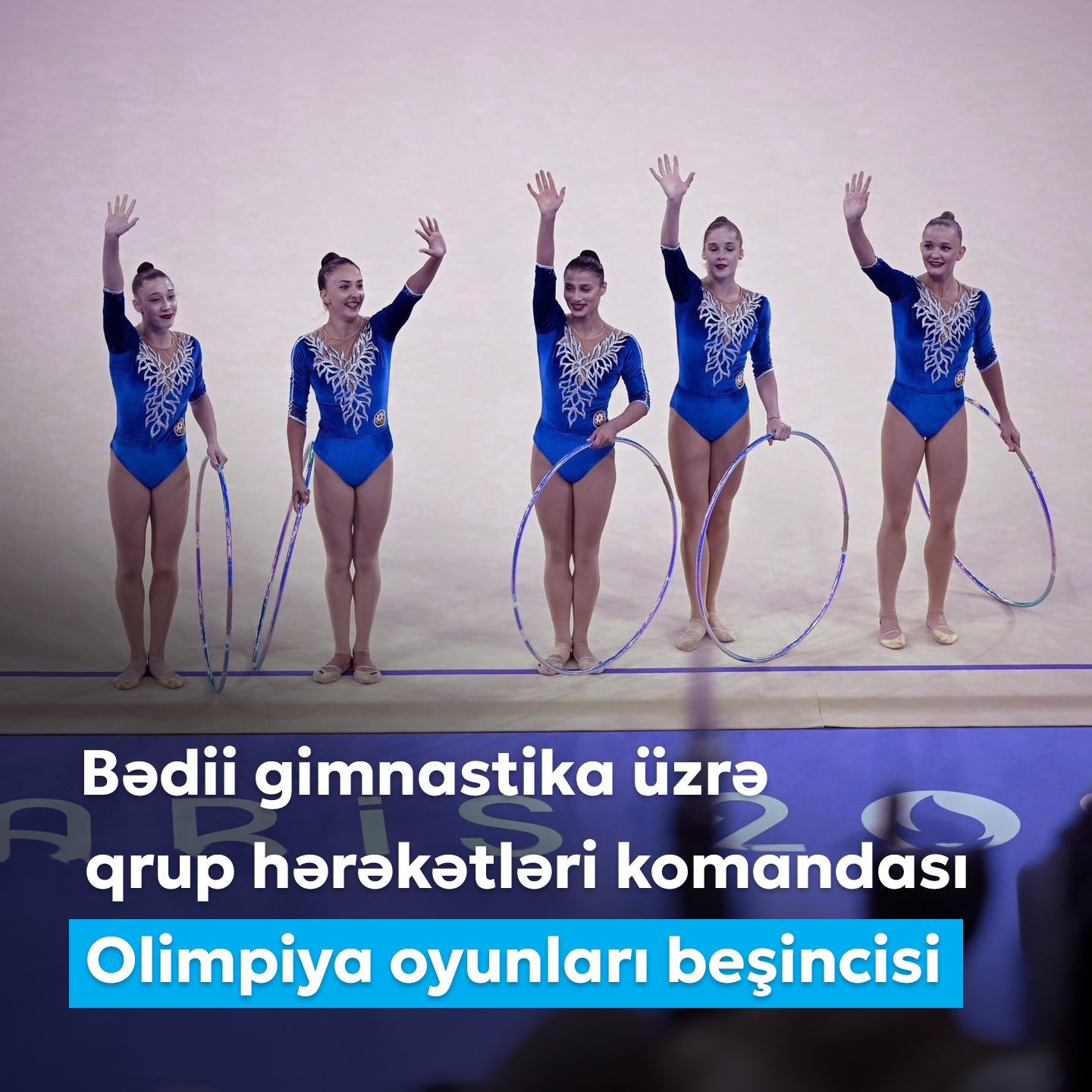 First Vice-President Mehriban Aliyeva congratulates Azerbaijan rhythmic gymnastics team in group exercises (PHOTO)