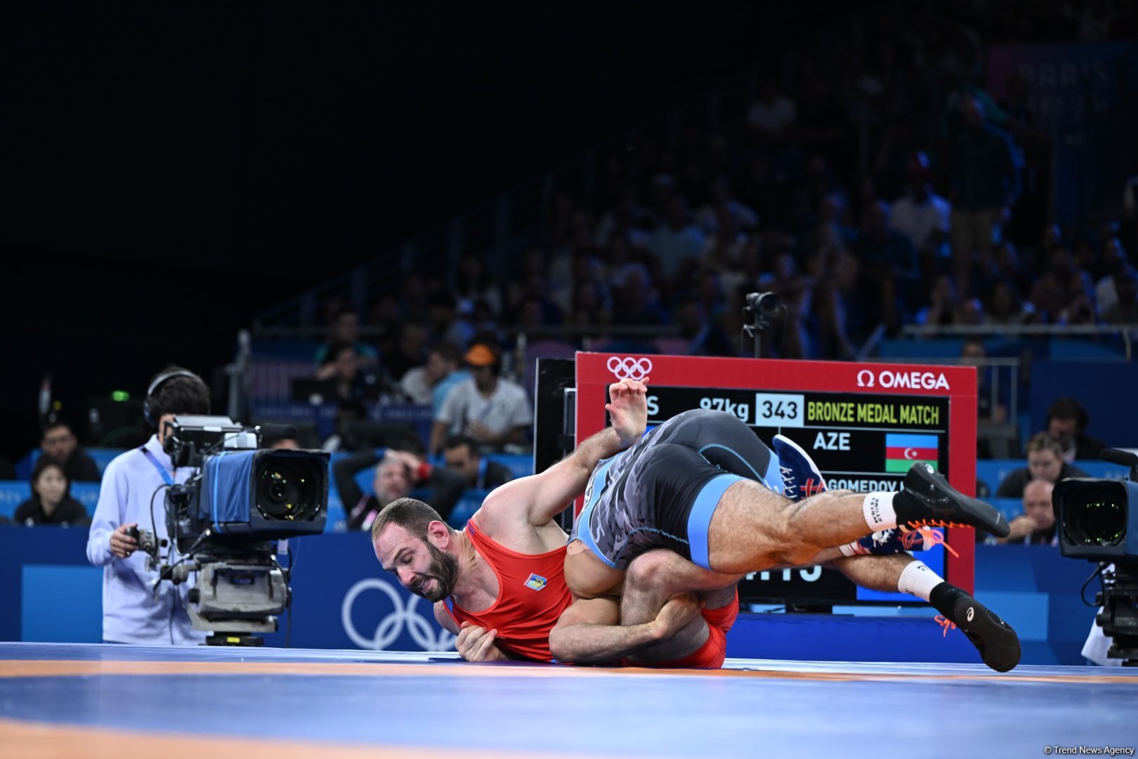 Azerbaijani wrestler Magomedkhan Magomedov wins bronze medal at Olympics (PHOTO/VIDEO)