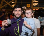 Azerbaijani team successfully performed at Olympic Games returns home (PHOTO/VIDEO)