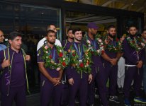 Azerbaijani team successfully performed at Olympic Games returns home (PHOTO/VIDEO)